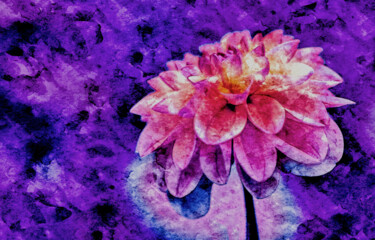 Digitale Kunst getiteld "Bohemian Bloom" door Susan Maxwell Schmidt, Origineel Kunstwerk, Digitaal Schilderwerk