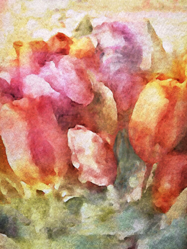 Arte digital titulada "Captured Spring" por Susan Maxwell Schmidt, Obra de arte original, Pintura Digital