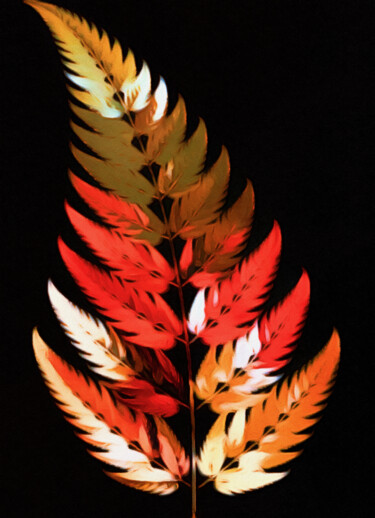 Digitale Kunst mit dem Titel "Colors of Autumn" von Susan Maxwell Schmidt, Original-Kunstwerk, Digitale Malerei