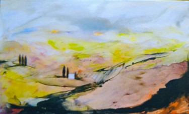 Pittura intitolato "Peaceful - Original…" da Susan Monk, Opera d'arte originale, Acrilico