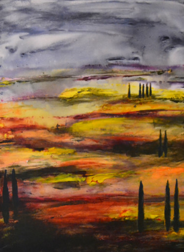 Pittura intitolato "Nebbia impact - Ori…" da Susan Monk, Opera d'arte originale, Acrilico