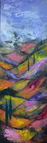 Картина под названием "Autumn to us" - Susan Monk, Подлинное произведение искусства, Акрил