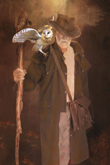 Arte digital titulada "Flynn" por Susan Montgomery, Obra de arte original, Pintura Digital