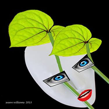 Digital Arts titled "mask2a.jpg" by Susan Williams, Original Artwork, Digital Painting