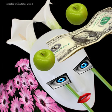 Digital Arts titled "mask4.jpg" by Susan Williams, Original Artwork, Digital Painting