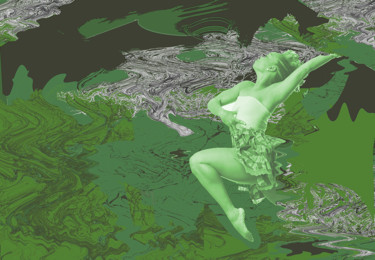 Digital Arts titled "celebrate-green-ene…" by Susan Williams, Original Artwork, Digital Painting