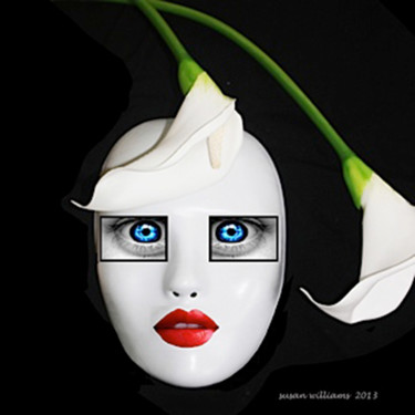 Digital Arts titled "mask9.jpg" by Susan Williams, Original Artwork, Digital Painting