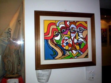 Pintura titulada ""HOMBRES"" por Susana D Momo, Obra de arte original, Oleo