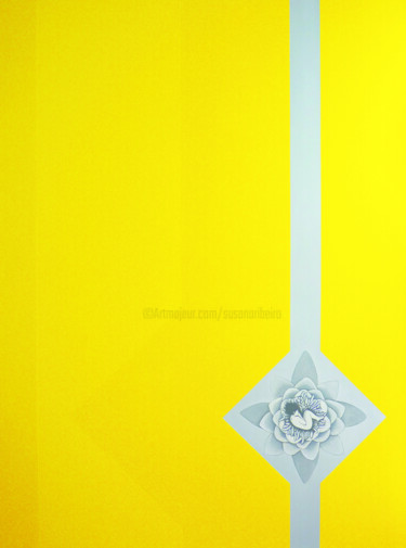 Malarstwo zatytułowany „Amarelo” autorstwa Susana Ribeiro, Oryginalna praca, Akryl