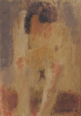 Painting titled "Boceto II" by Susana Saporiti, Original Artwork, Oil