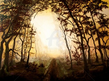 Painting titled "Path of Salvation" by Susanart, Original Artwork, Oil