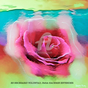 Digitale Kunst mit dem Titel "ES NECESARIO VOLUNT…" von Susana Wildner Fox, Original-Kunstwerk, Digitale Malerei