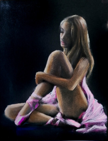 Peinture intitulée "Ballet dancer 16" par Susana Zarate, Œuvre d'art originale, Pastel