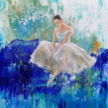 Картина под названием "Snow White" - Susana Zarate, Подлинное произведение искусства, Масло