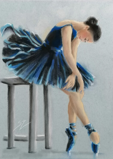 Pintura titulada "Ballet dancer 59" por Susana Zarate, Obra de arte original, Pastel