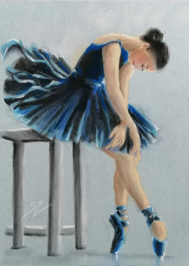 Ballet dancer 59 Картина под названием "Ballet dancer 59" - Susana Zarate, Подлинное произведение искусства, Пастель