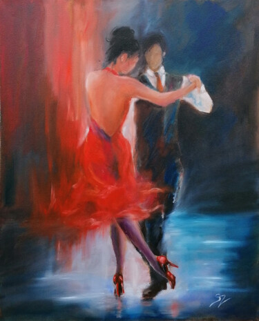 Painting titled "Tango" by Susana Zarate, Original Artwork, Oil