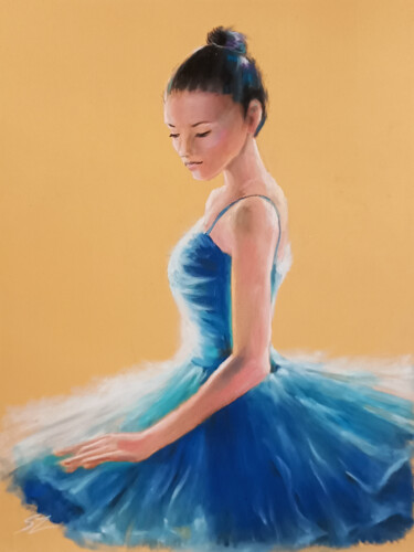 Pintura titulada "Ballet dancer 22-9" por Susana Zarate, Obra de arte original, Pastel