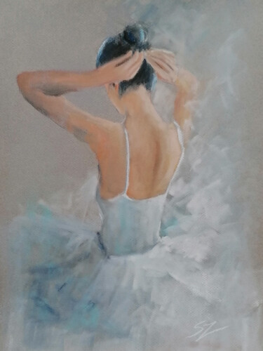 Painting titled "Ballet dancer 22-14" by Susana Zarate, Original Artwork, Pastel