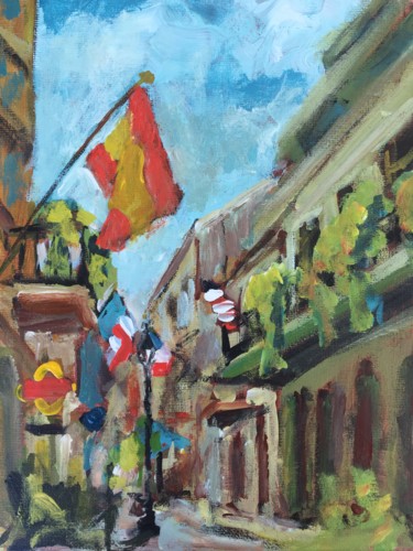 Painting titled "French Quarter" by Susan E Jones, Original Artwork, Acrylic