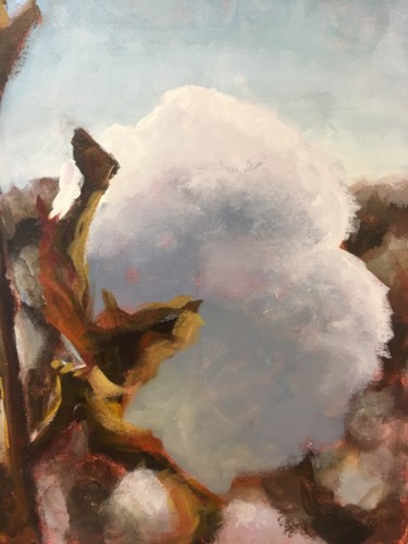 Картина под названием "Cotton Boll" - Susan E Jones, Подлинное произведение искусства, Акрил