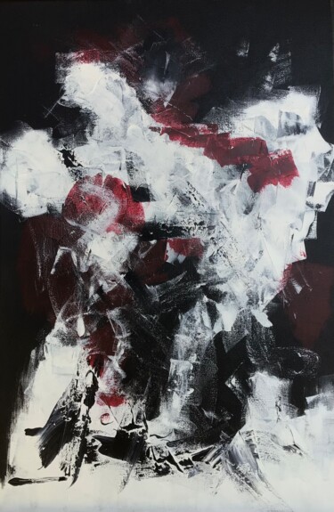 Картина под названием "Power" - Susanna Schorr, Подлинное произведение искусства, Акрил Установлен на Деревянная рама для но…