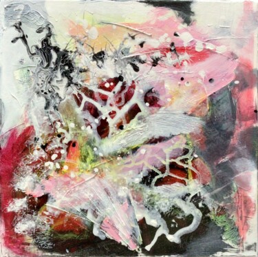 Malarstwo zatytułowany „Vibrant Life Energy…” autorstwa Susanna Schorr, Oryginalna praca, Akryl Zamontowany na Drewniana ram…