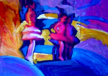 Pittura intitolato "Danza - In punta di…" da Susanna De Paolis, Opera d'arte originale