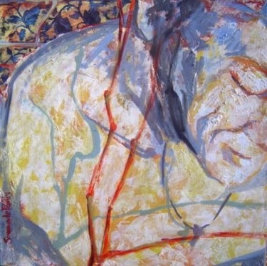 Pittura intitolato "Ti penso" da Susanna De Paolis, Opera d'arte originale
