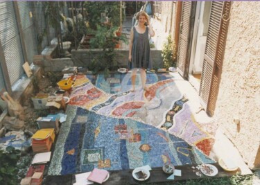 Artigianato intitolato "grande mosaico" da Susanne Portmann, Opera d'arte originale
