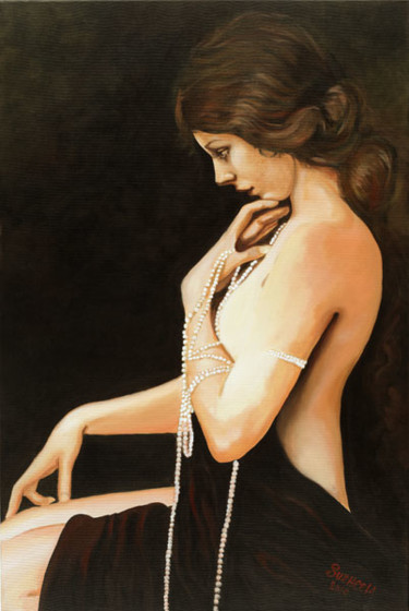 Painting titled "Helen Henderson" by Susheela, Original Artwork, Oil