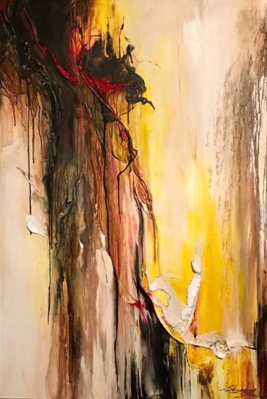 Peinture intitulée "Gloire d'automne" par Soha, Œuvre d'art originale, Acrylique