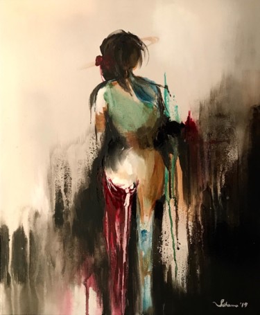 Pintura intitulada "Douleur" por Soha, Obras de arte originais, Acrílico
