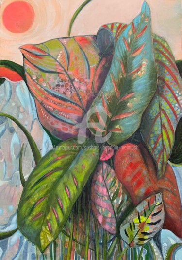 Pintura intitulada "A New Beginning" por Sushma Legendre Mcintosh, Obras de arte originais, Acrílico