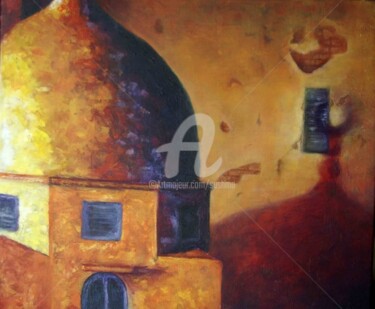 Painting titled "Mosquée de Sidi Bou…" by Sushma Legendre Mcintosh, Original Artwork