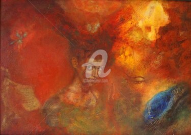 Malerei mit dem Titel "Banshee" von Sushma Legendre Mcintosh, Original-Kunstwerk