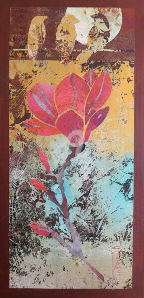 Collages titled "L'Eveil des Sens" by Sushma Legendre Mcintosh, Original Artwork, Collages