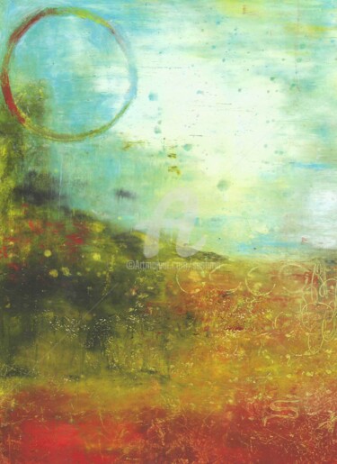 Peinture intitulée "Les Heures Heureuses" par Sushma Legendre Mcintosh, Œuvre d'art originale, Huile