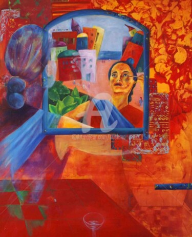 Painting titled "Au-delà des Illusio…" by Sushma Legendre Mcintosh, Original Artwork