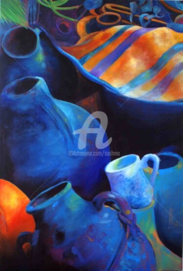 Pintura intitulada "Nectars 3" por Sushma Legendre Mcintosh, Obras de arte originais
