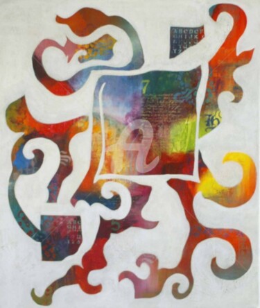 Pintura intitulada "Innervoice1" por Sushma Legendre Mcintosh, Obras de arte originais