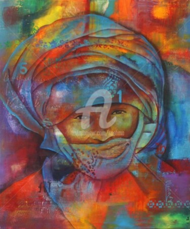 Malerei mit dem Titel "Transparence" von Sushma Legendre Mcintosh, Original-Kunstwerk
