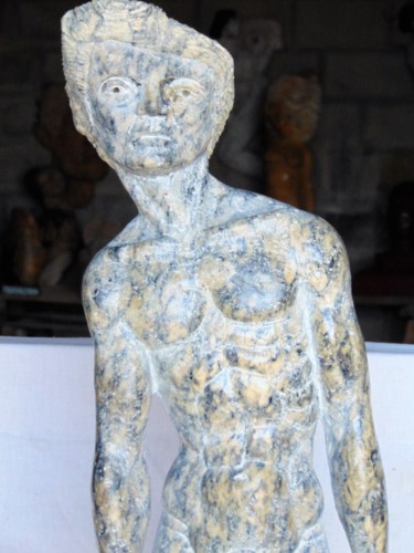 Scultura intitolato "Homem" da Susoescultordapedra, Opera d'arte originale, Pietra