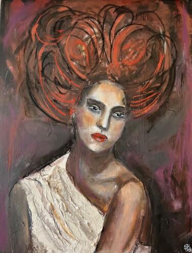 Pittura intitolato "La solitudine della…" da Susy Cestari, Opera d'arte originale, Acrilico