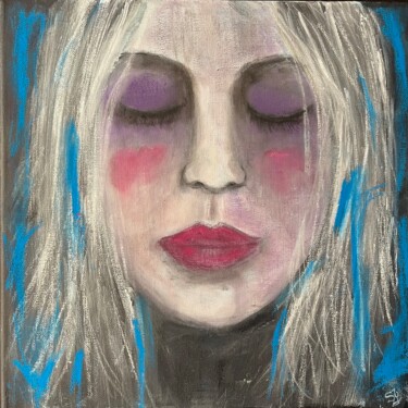 Картина под названием "Melody in blue" - Susy Cestari, Подлинное произведение искусства, Акрил Установлен на Деревянная рама…