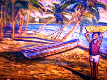 Painting titled "caribe.jpg" by Susy Arte Uruguay, Original Artwork, Oil