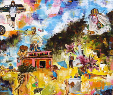 Картина под названием "Dona" - Susynski, Подлинное произведение искусства, Масло Установлен на Деревянная рама для носилок
