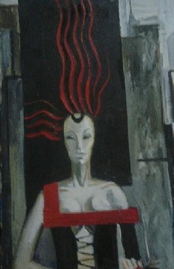 Painting titled "Eve. Temptation." by Alexandra Suvorova, Original Artwork