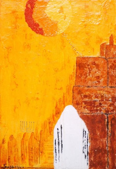 Peinture intitulée "PELERINAGE" par Emmanuel Suzan, Œuvre d'art originale