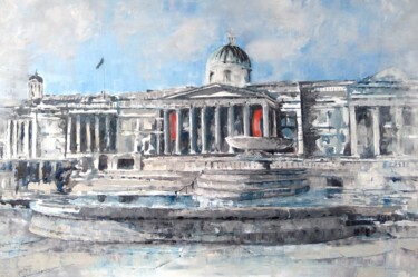 Painting titled "National Gallery in…" by Suzanne B Gibbs, Original Artwork, Oil